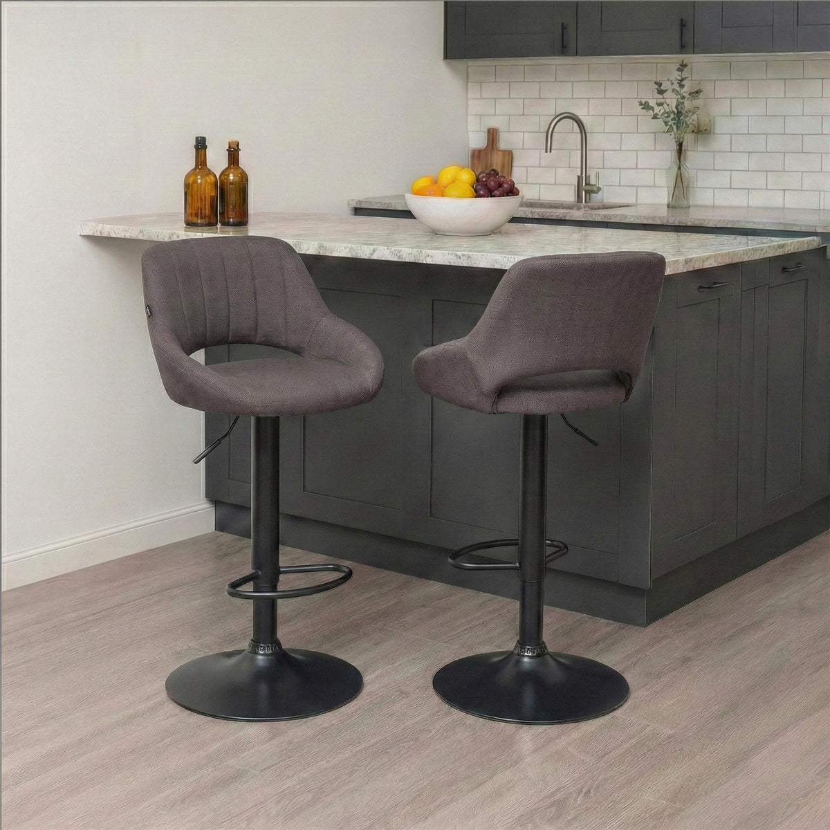 2er Set Barhocker Milet Stoff B – Ansicht 10