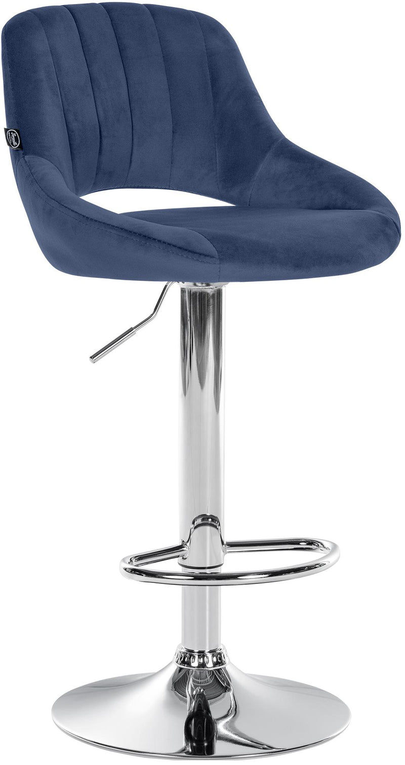 Barhocker Milet Samt chrom