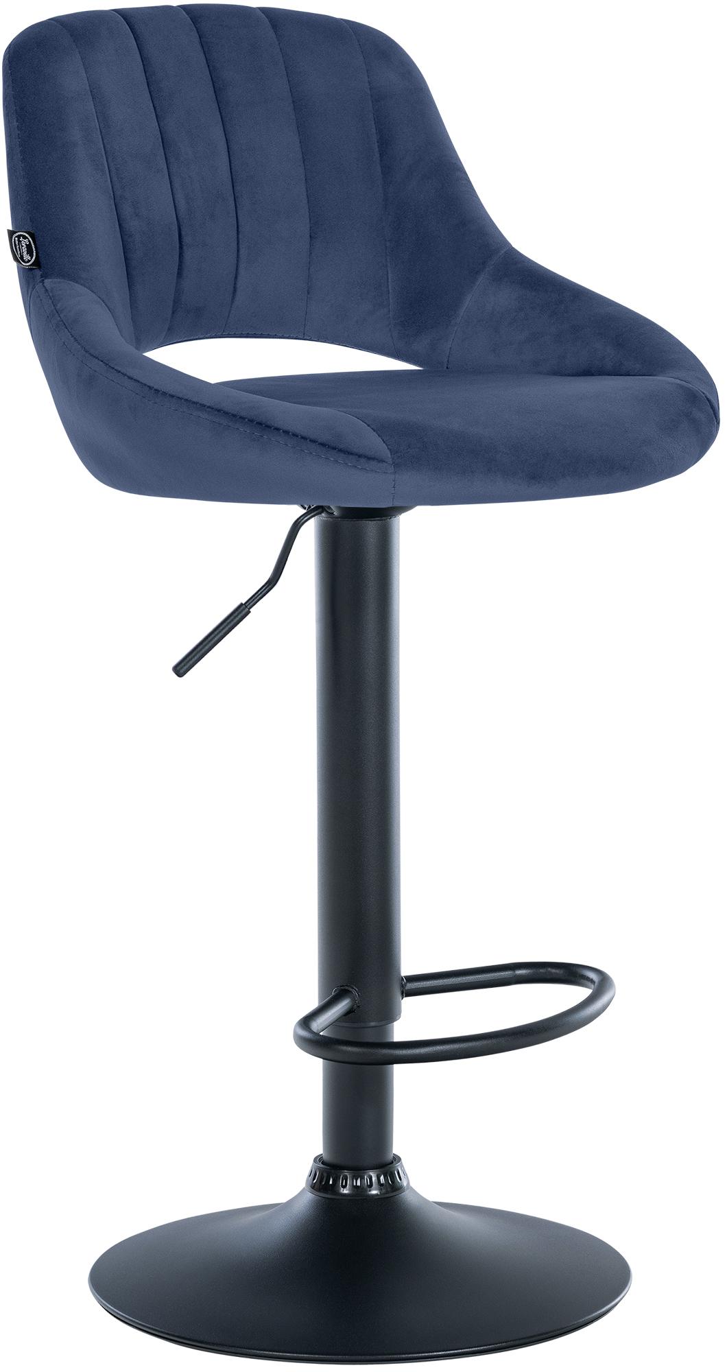 Barhocker Milet Samt schwarz