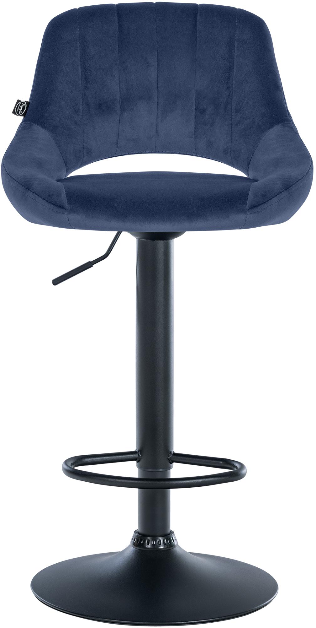 Barhocker Milet Samt schwarz – Ansicht 4