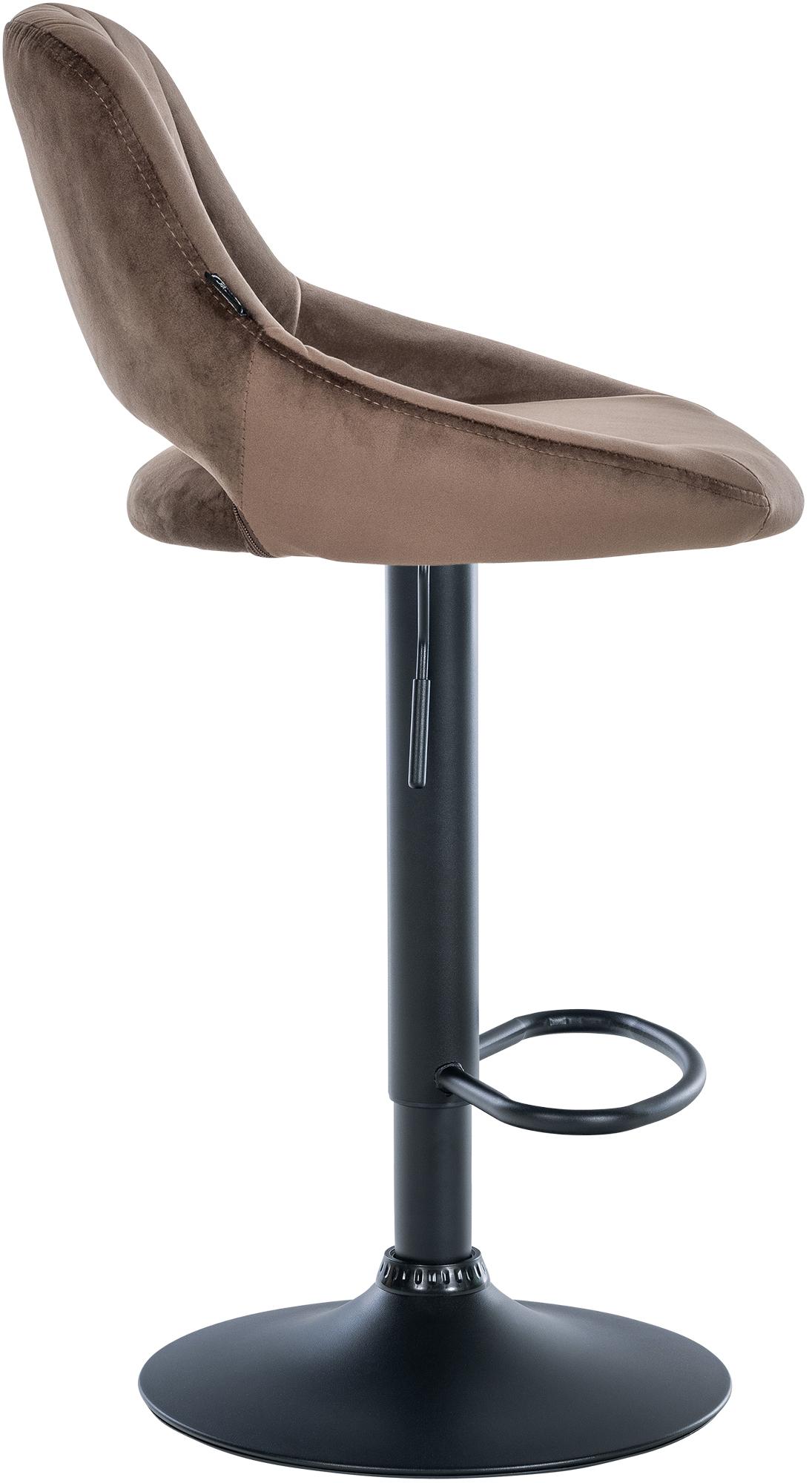 Barhocker Milet Samt schwarz – Ansicht 12