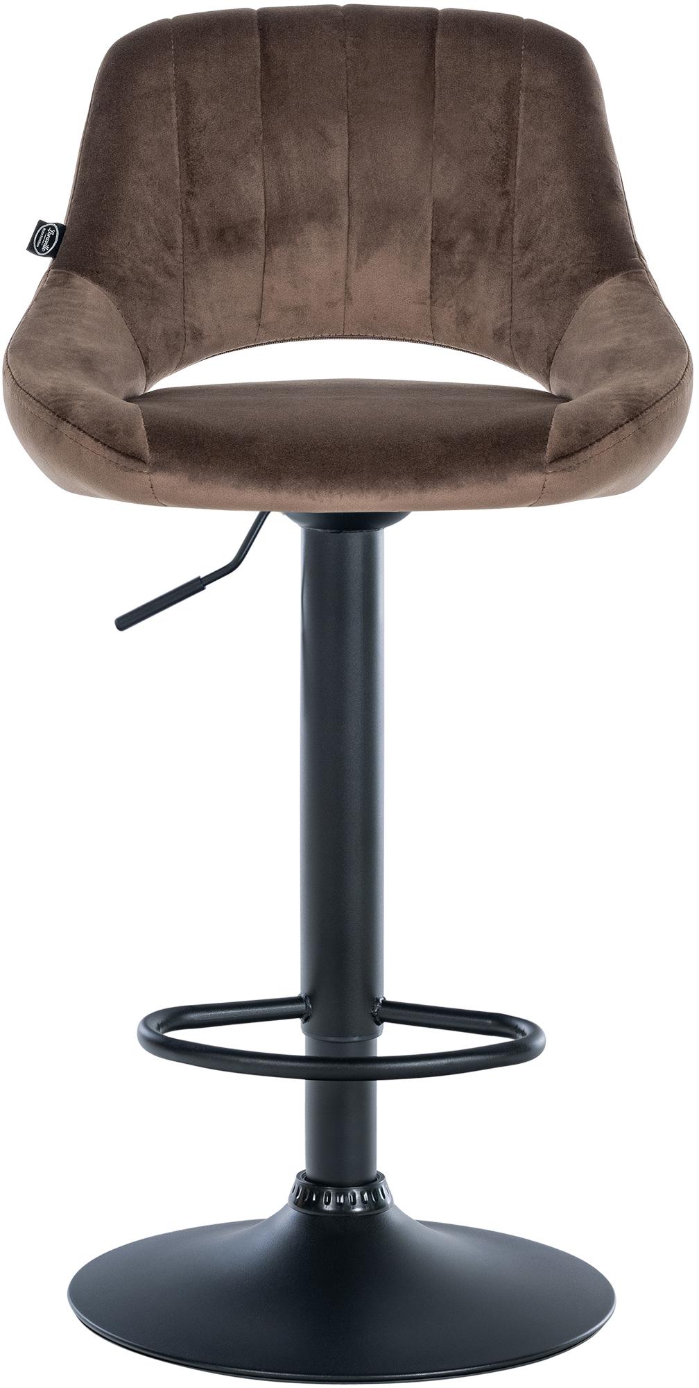 Barhocker Milet Samt schwarz – Ansicht 11