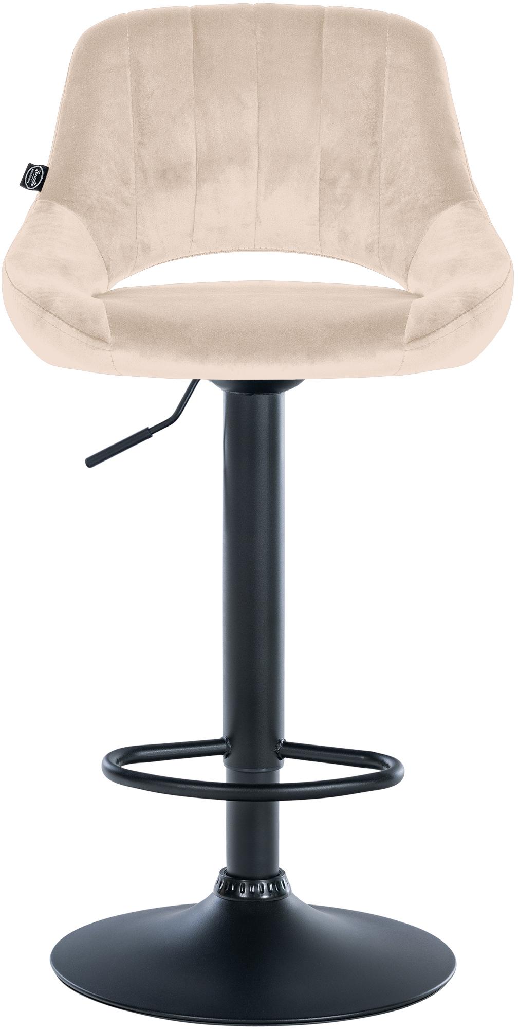 Barhocker Milet Samt schwarz – Ansicht 18