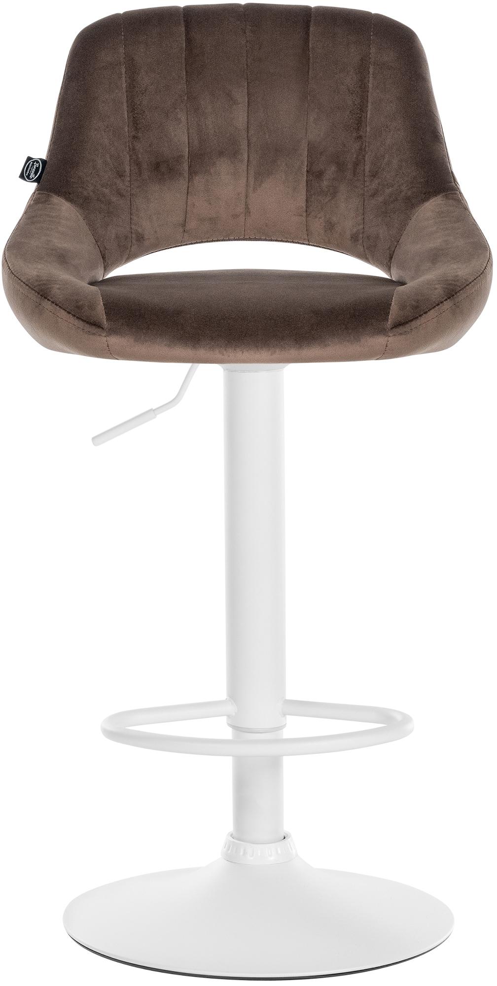 Barhocker Milet Samt weiß – Ansicht 11