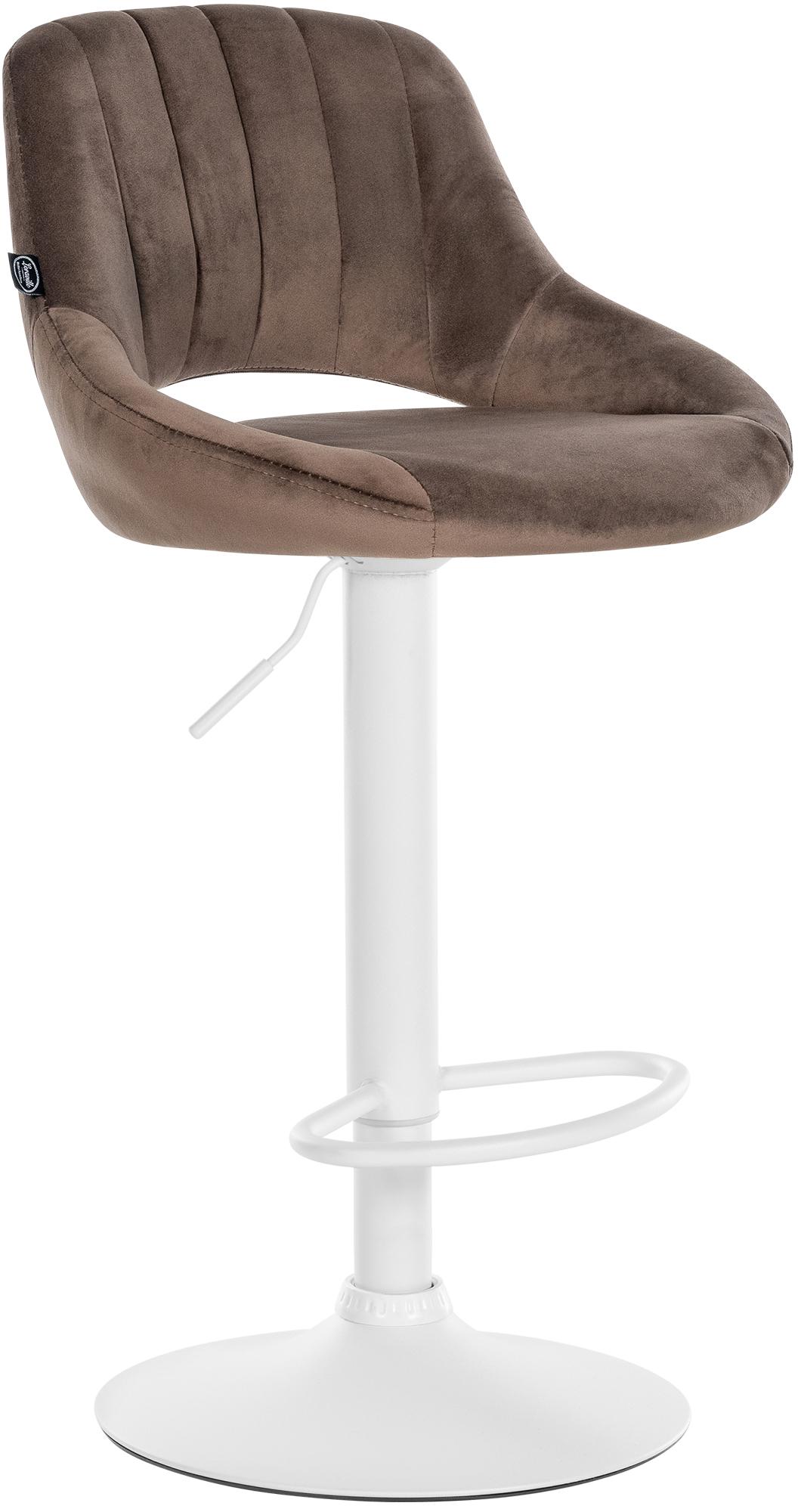 Barhocker Milet Samt weiß – Ansicht 8