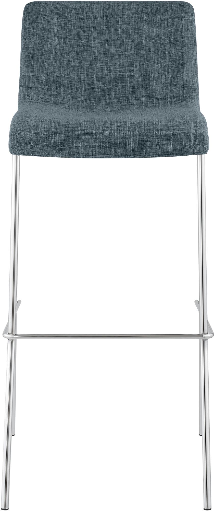 Barhocker Hoover Stoff 4-Fuß Gestell Chrom – Ansicht 4