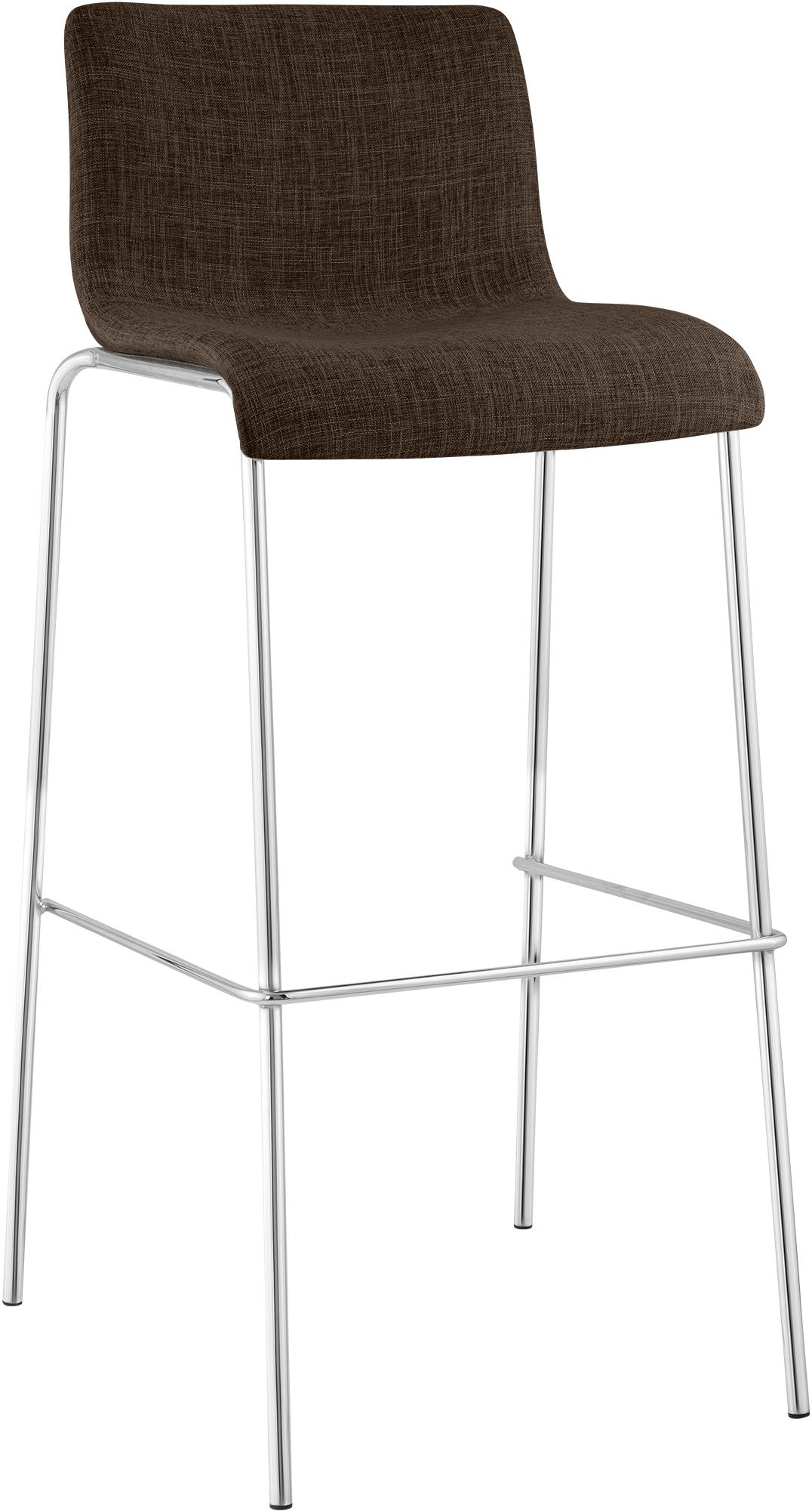 Barhocker Hoover Stoff 4-Fuß Gestell Chrom – Ansicht 8