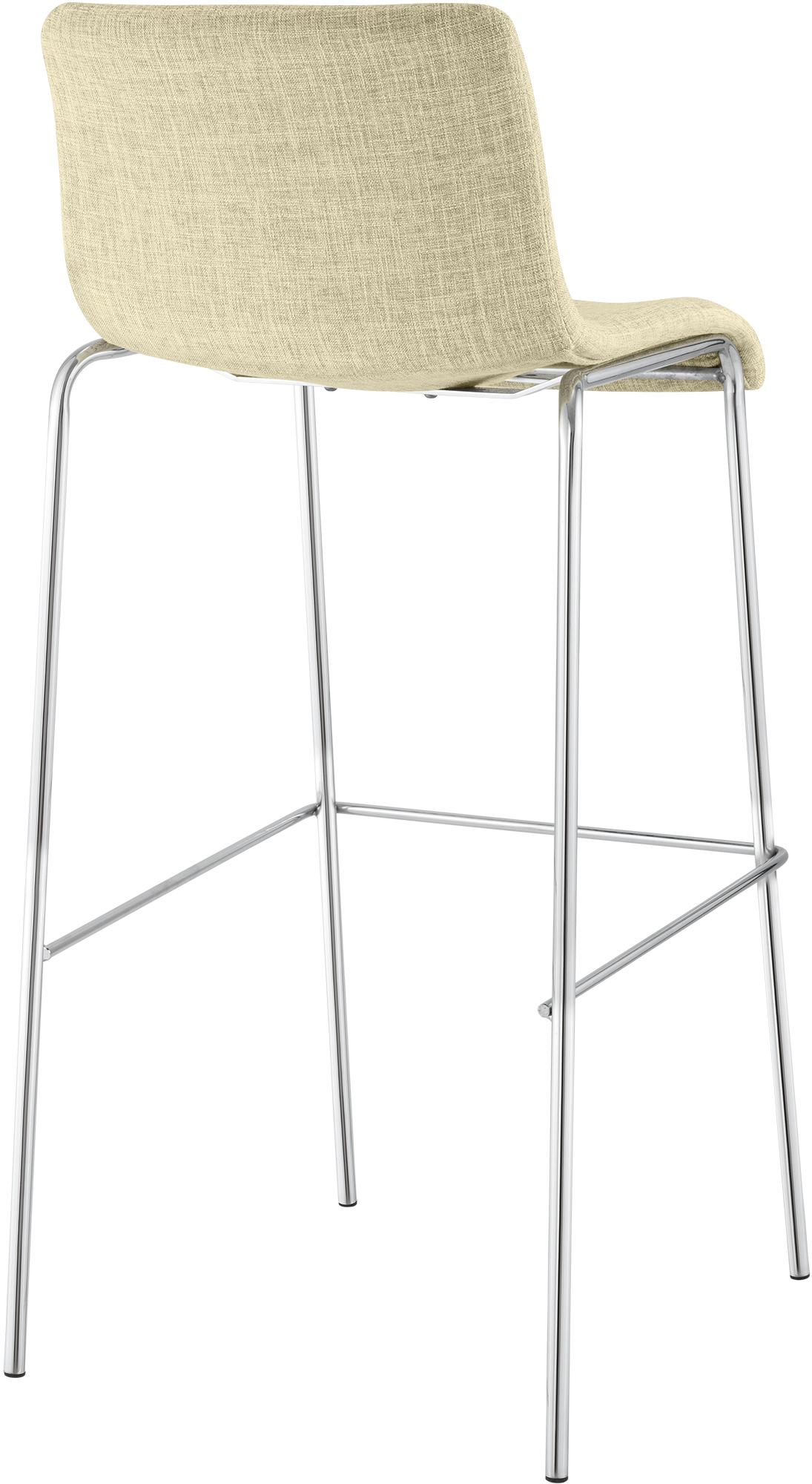 Barhocker Hoover Stoff 4-Fuß Gestell Chrom – Ansicht 20