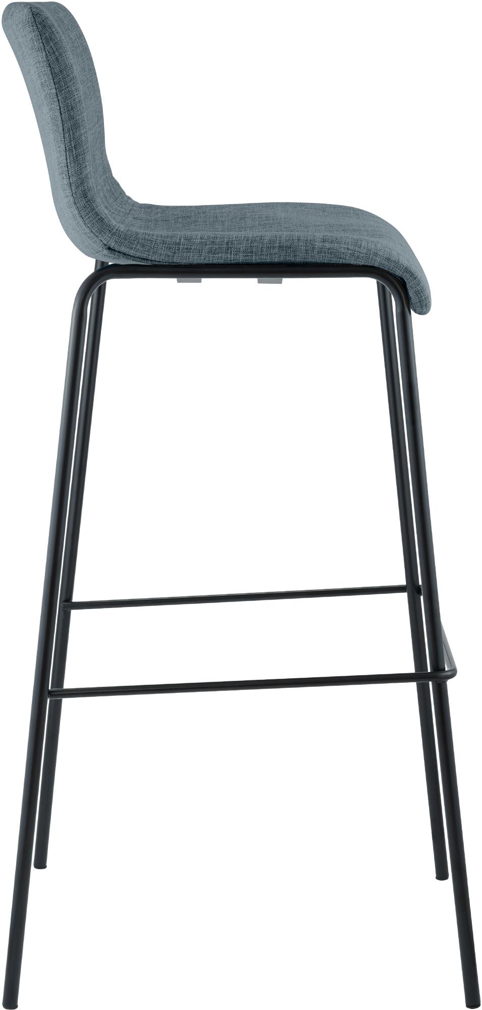 Barhocker Hoover Stoff 4-Fuß Gestell schwarz – Ansicht 5