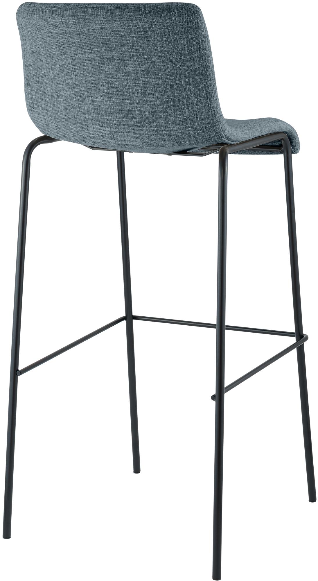Barhocker Hoover Stoff 4-Fuß Gestell schwarz – Ansicht 6
