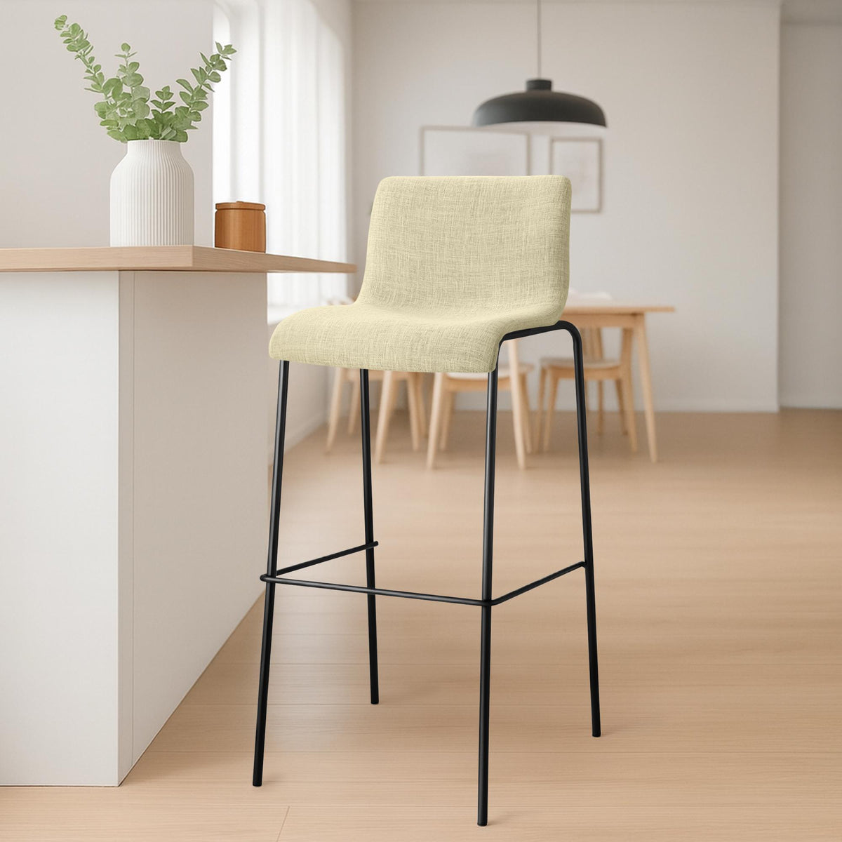 Barhocker Hoover Stoff 4-Fuß Gestell schwarz – Ansicht 17