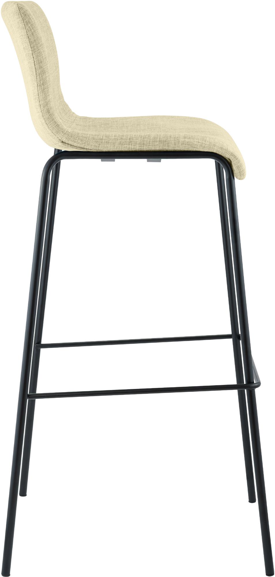 Barhocker Hoover Stoff 4-Fuß Gestell schwarz – Ansicht 19