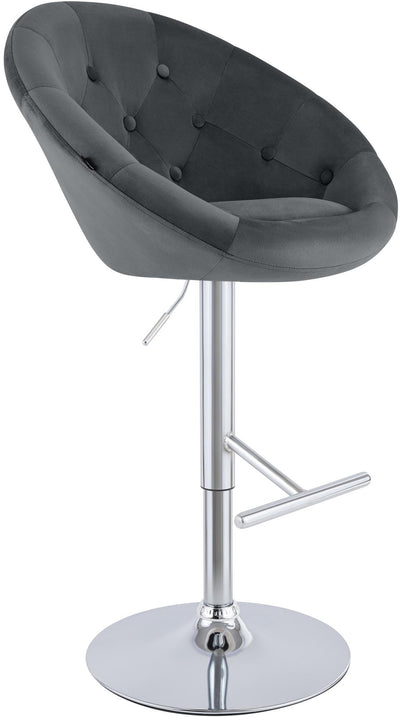 Barhocker London Samt chrom