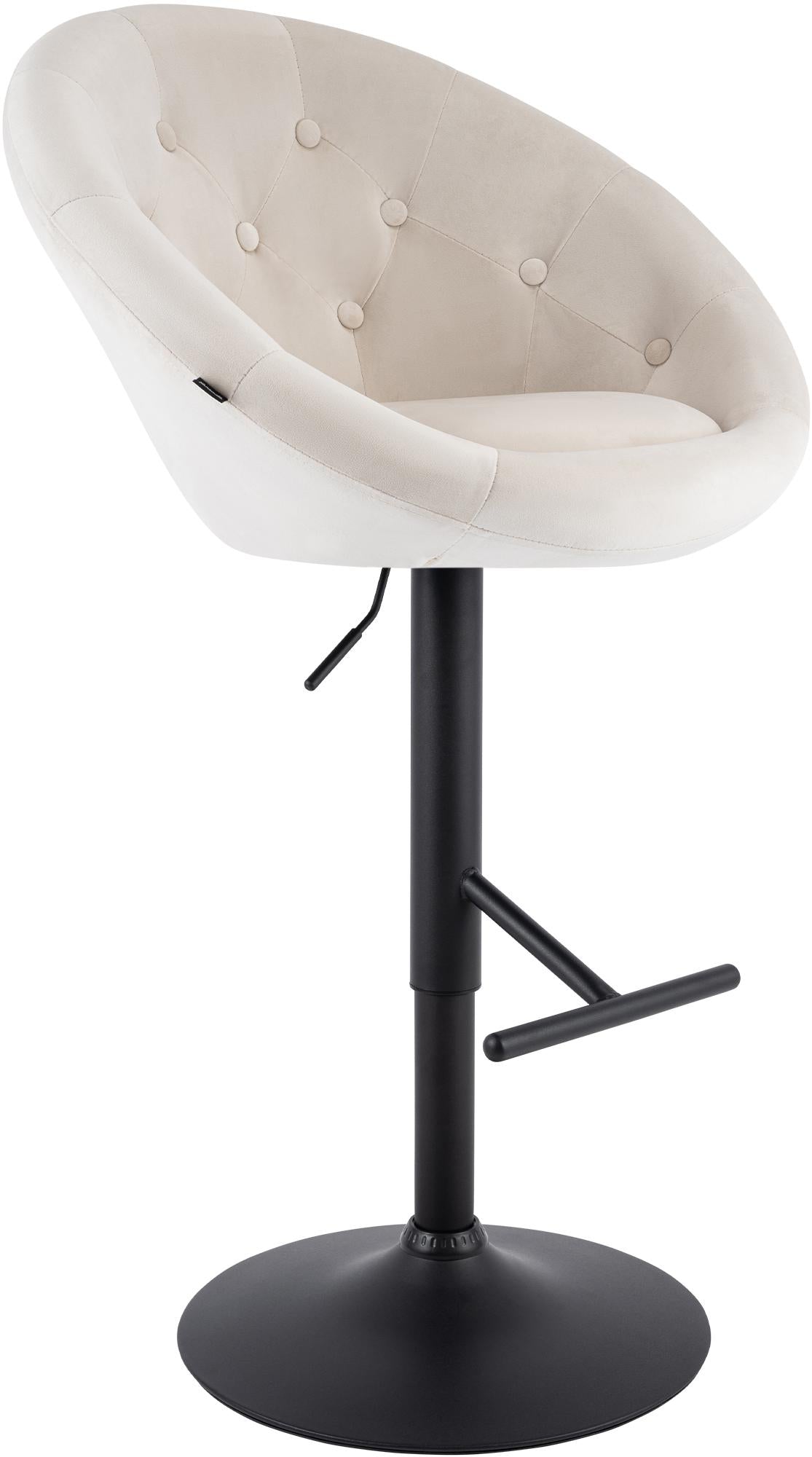 Barhocker London Samt schwarz – Ansicht 8