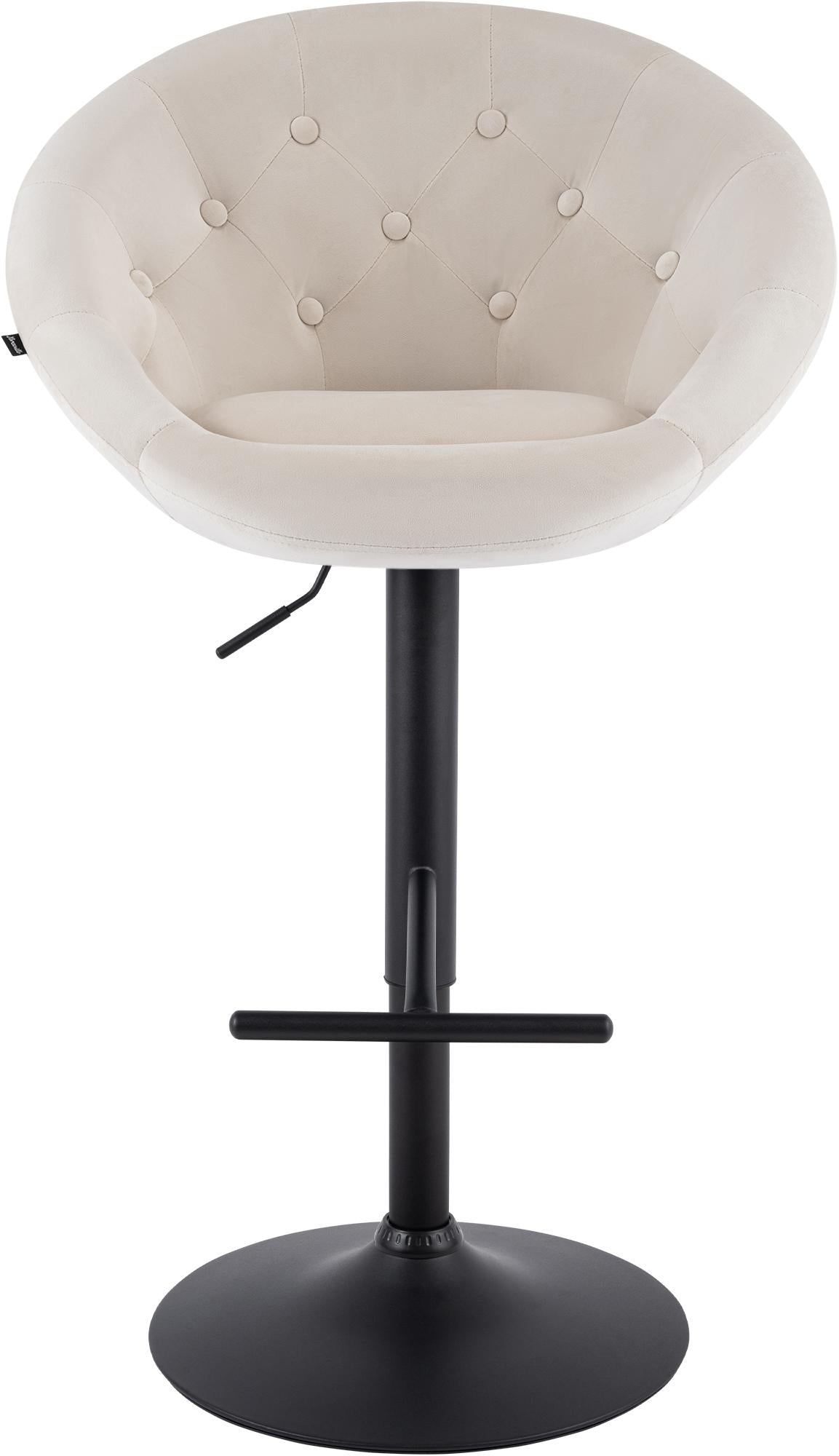 Barhocker London Samt schwarz – Ansicht 11