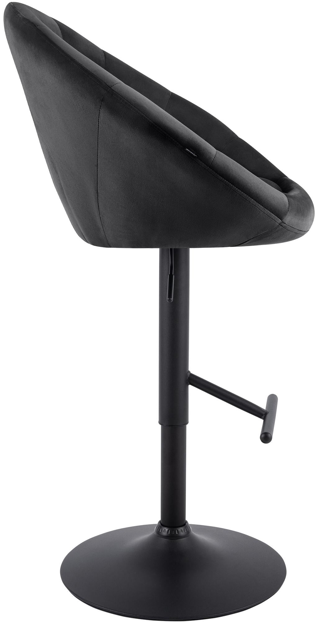 Barhocker London Samt schwarz – Ansicht 19