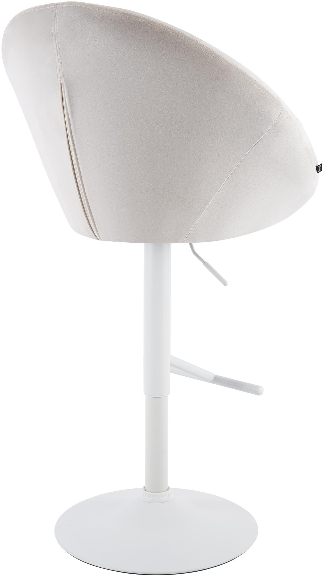 Barhocker London Samt weiß – Ansicht 13
