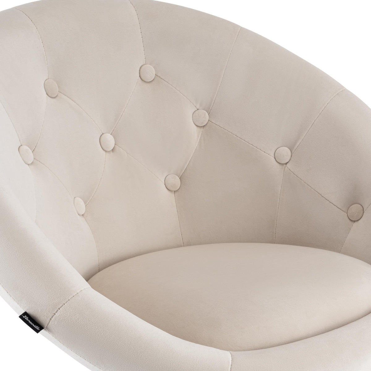 Barhocker London Samt weiß – Ansicht 14