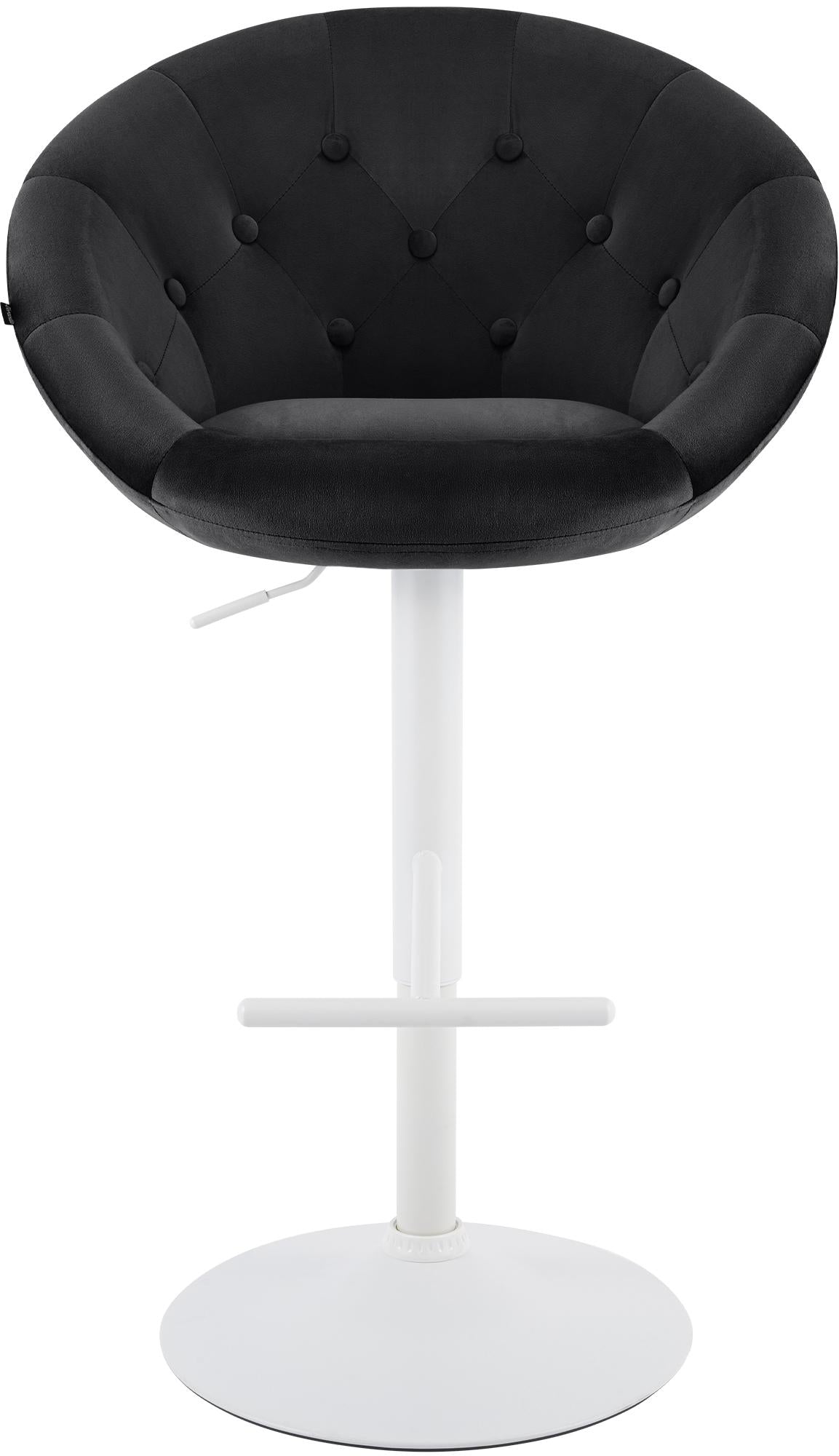 Barhocker London Samt weiß – Ansicht 18