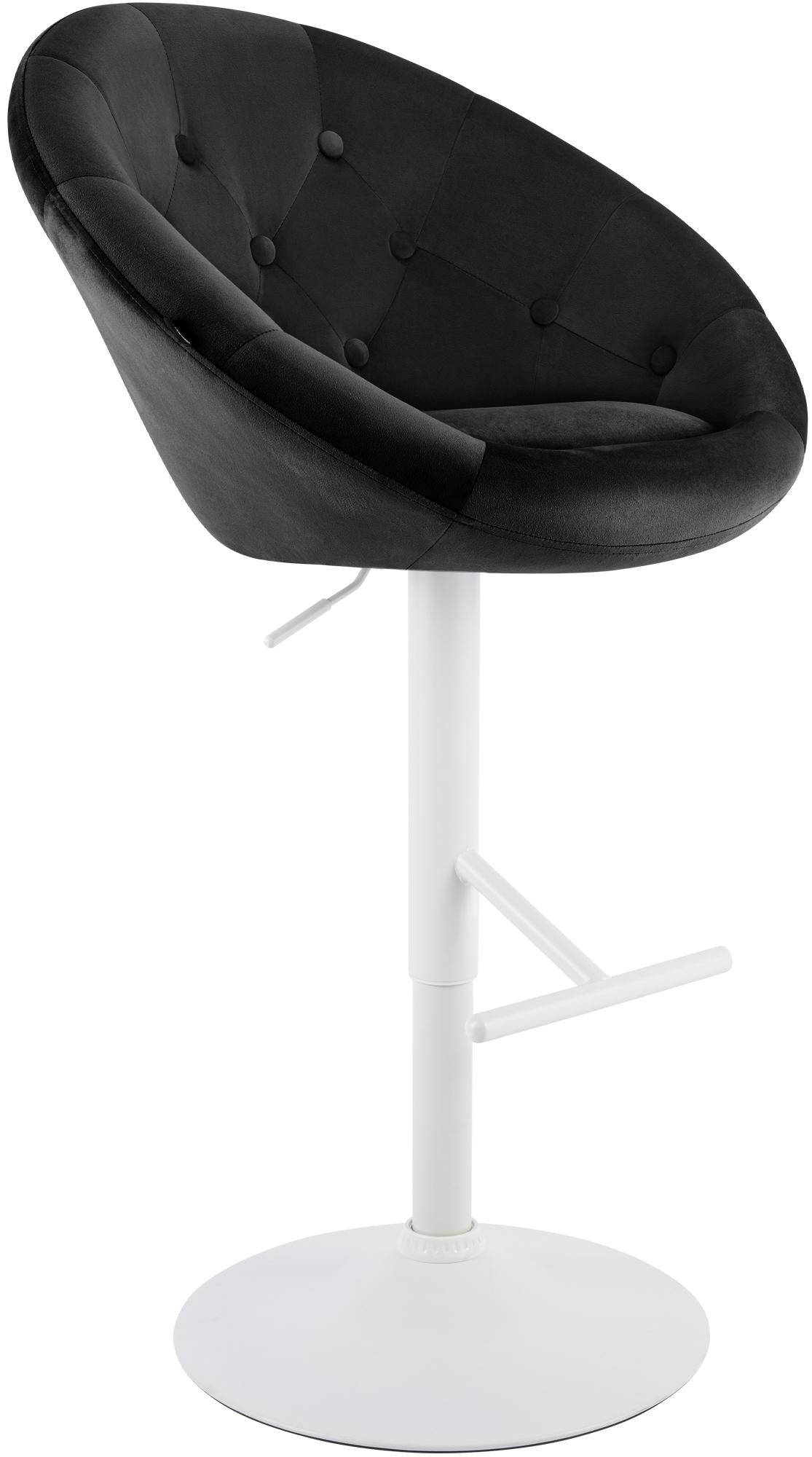 Barhocker London Samt weiß – Ansicht 15