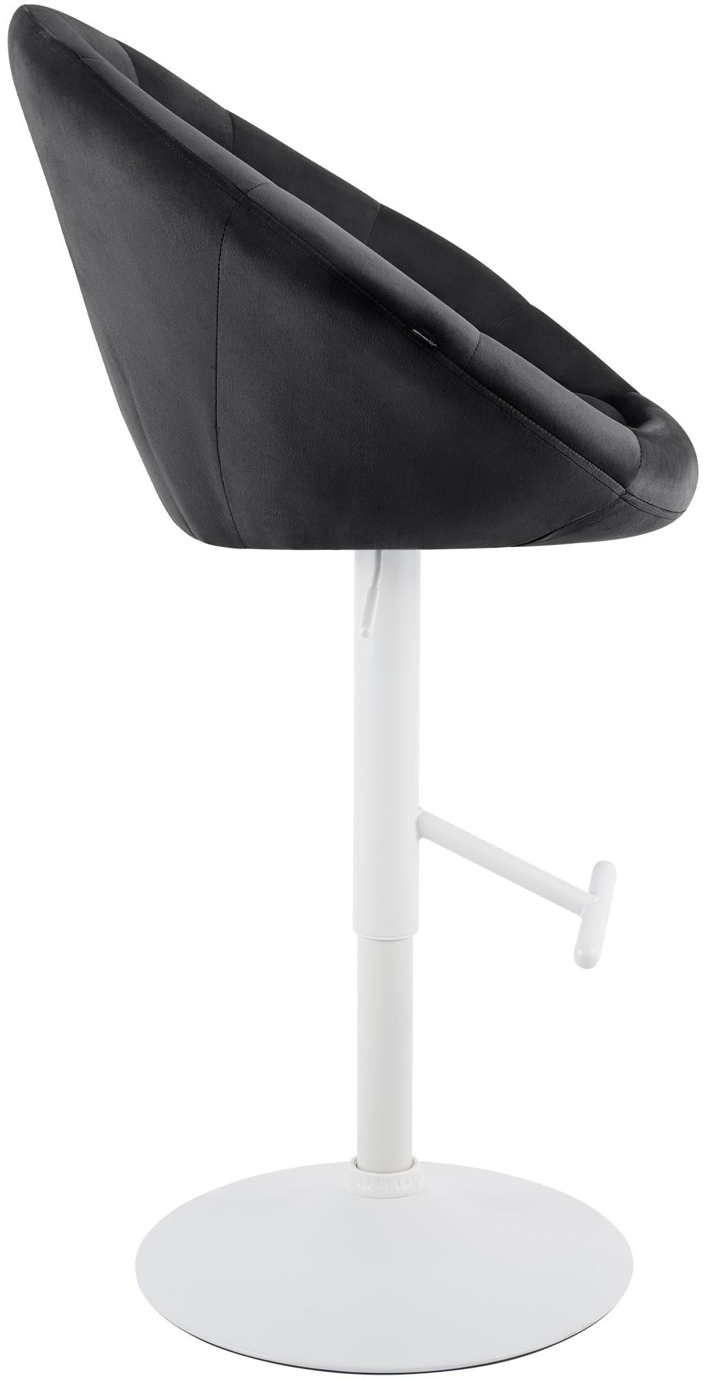 Barhocker London Samt weiß – Ansicht 19