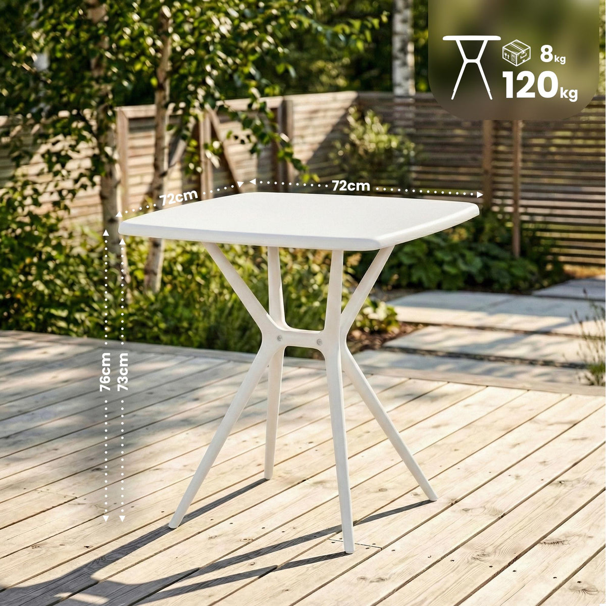 Tisch Becky eckig 72 x 72 cm – Ansicht 9