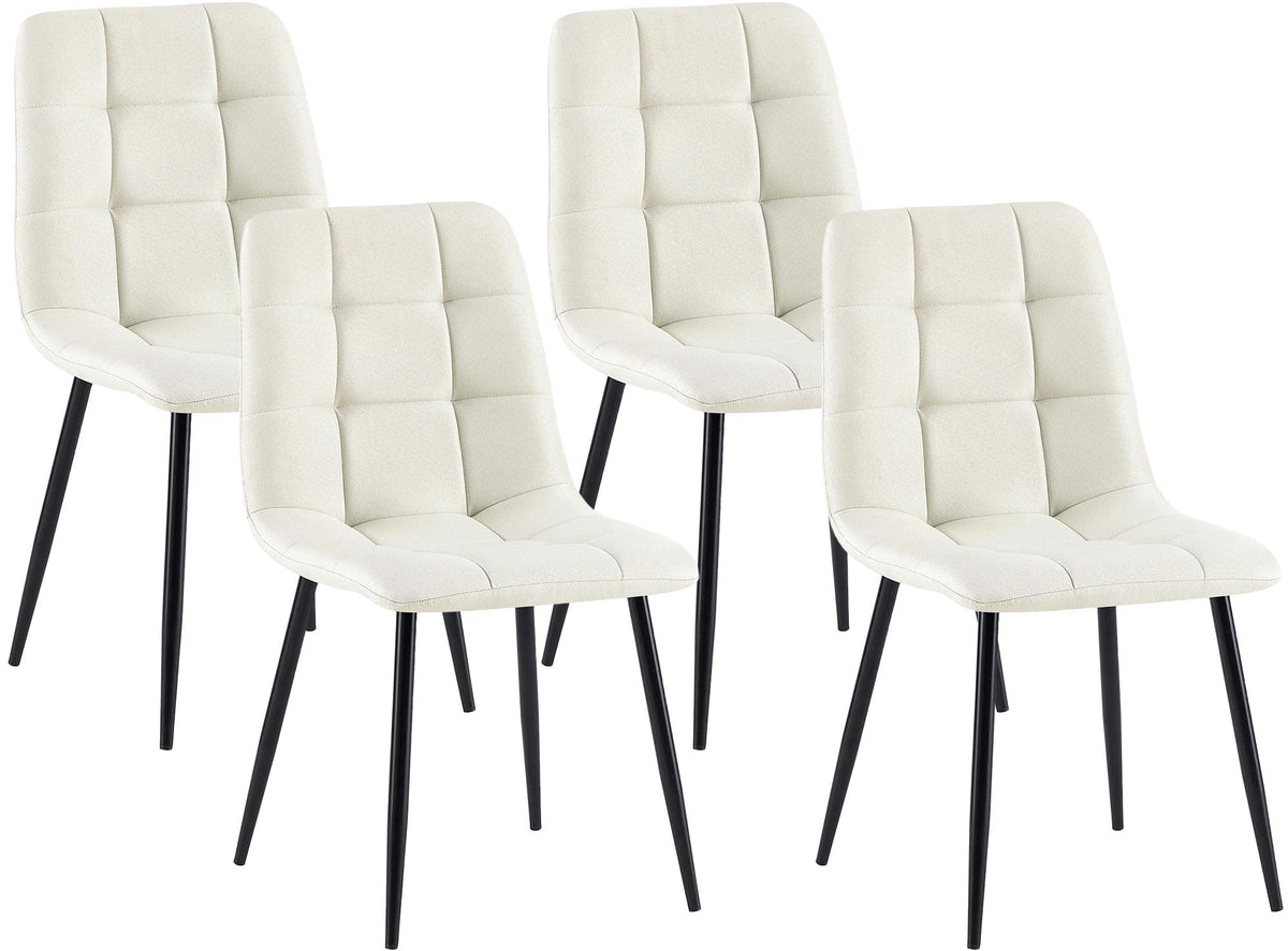 4er Set Esszimmerstühle Antibes Stoff – Ansicht 15