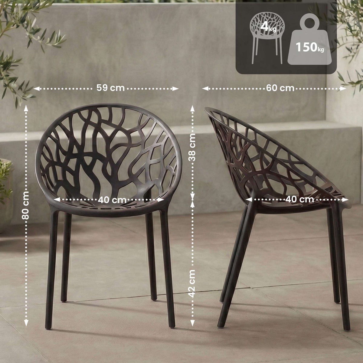 2er Set Stuhl Hope – Ansicht 2