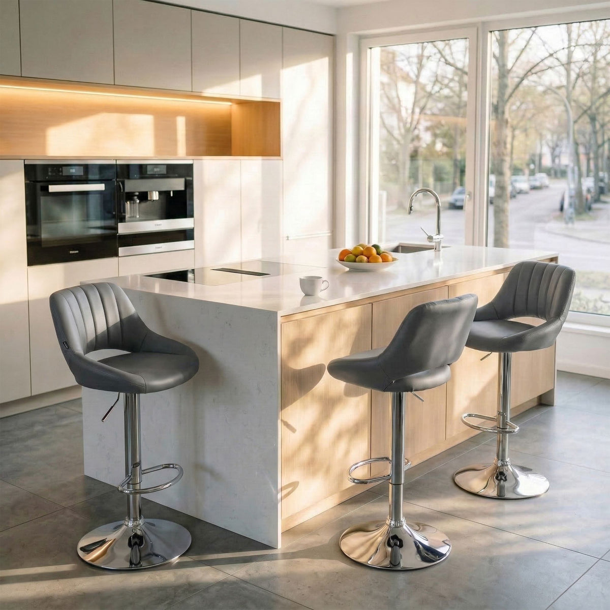 Barhocker Milet Kunstleder chrom – Ansicht 17
