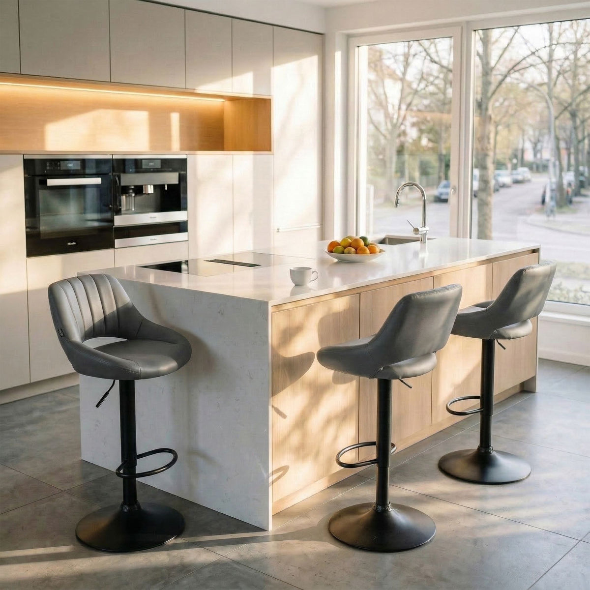 2er Set Barhocker Milet Kunstleder B – Ansicht 17