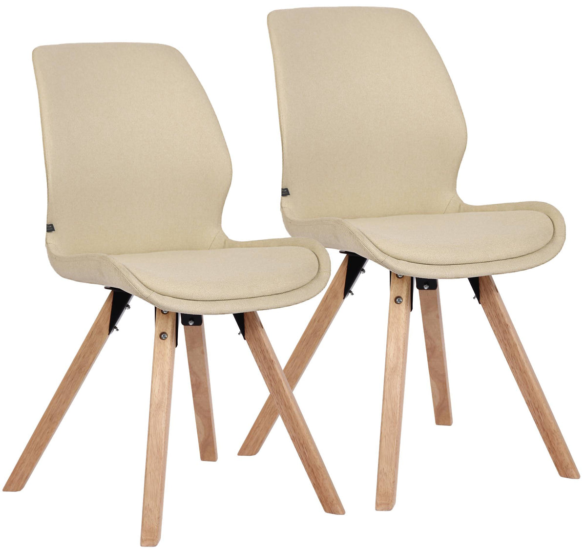 2er Set Stuhl Luna Stoff