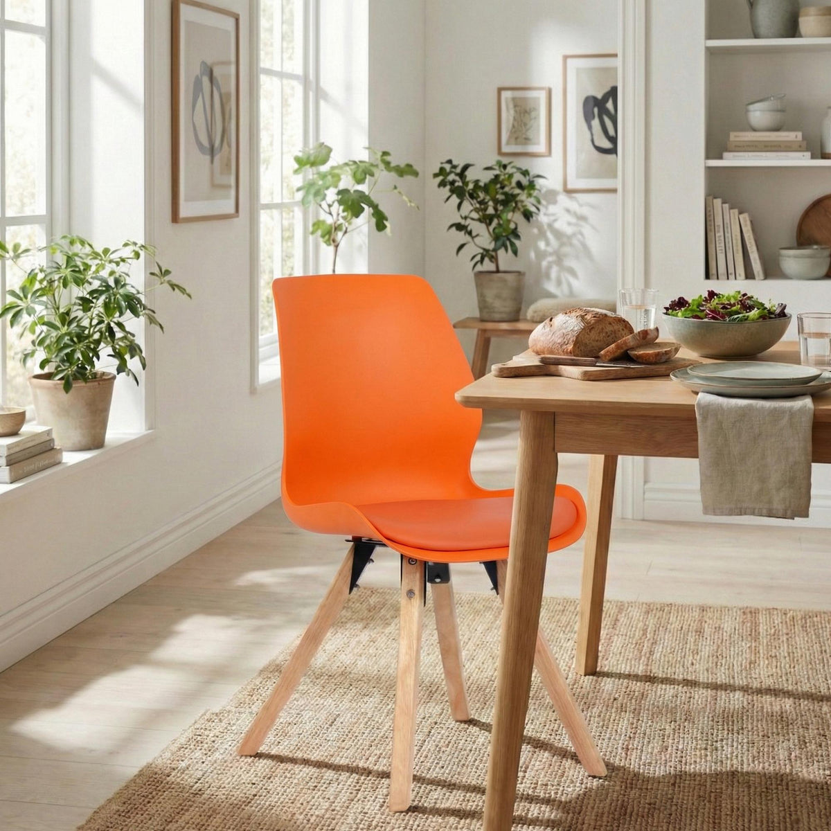 4er Set Stuhl Luna Kunststoff – Ansicht 3
