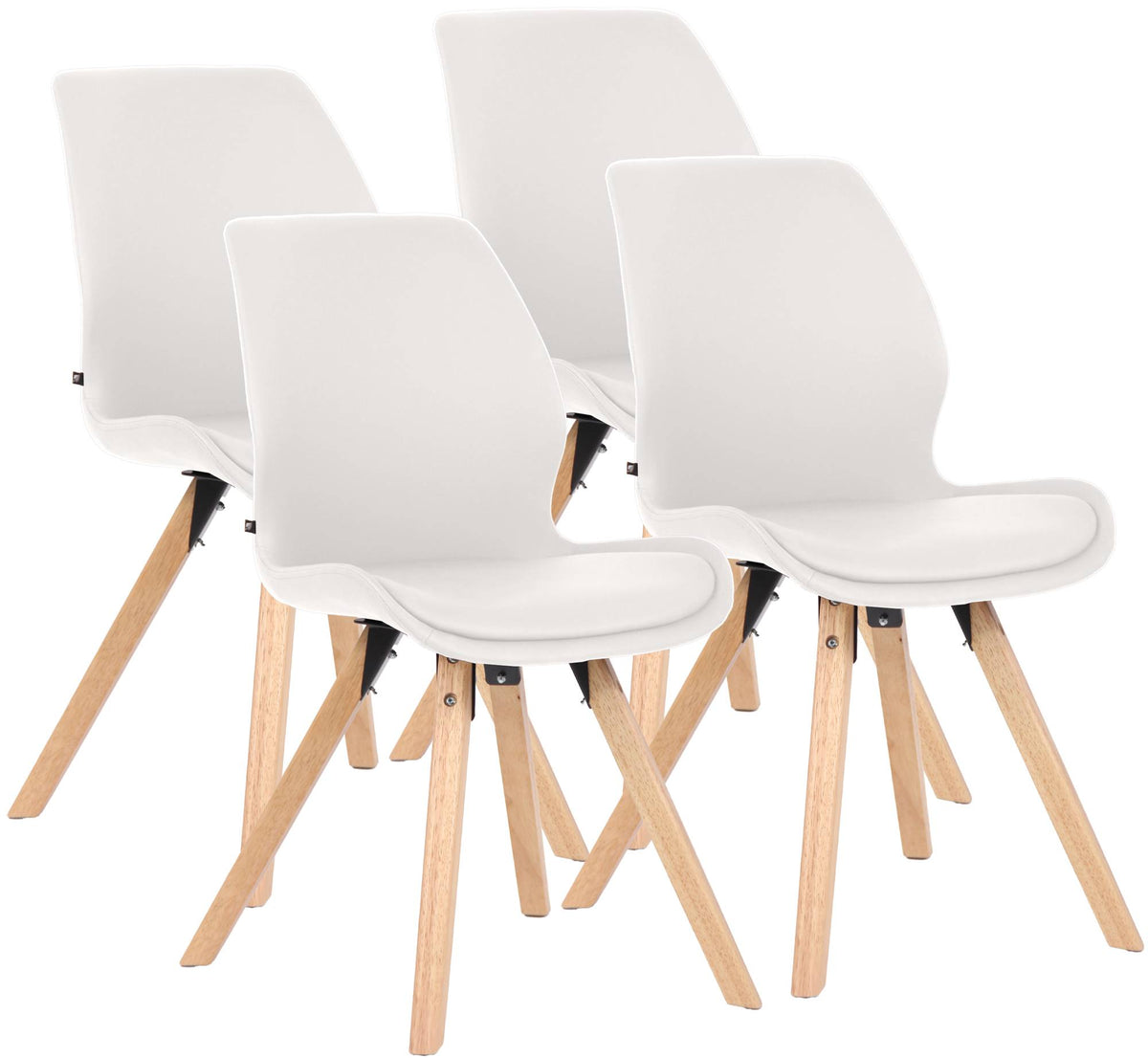 4er Set Stuhl Luna Kunstleder – Ansicht 8