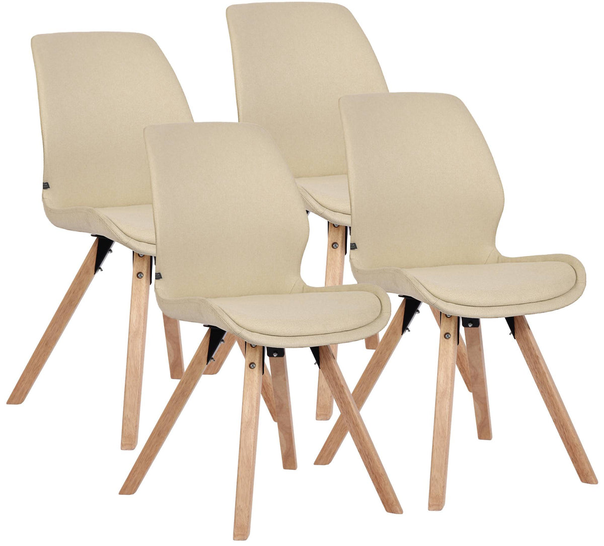 4er Set Stuhl Luna Stoff