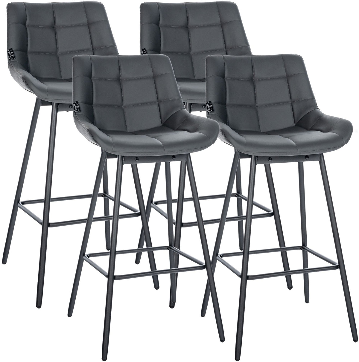 4er Set Barhocker Weston Schwenkbar Kunstleder