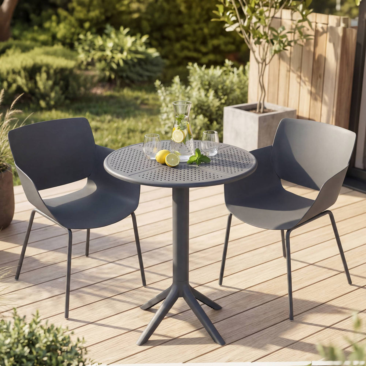 Gartenmöbel-Set Siora mit 2 Stühlen – Ansicht 4