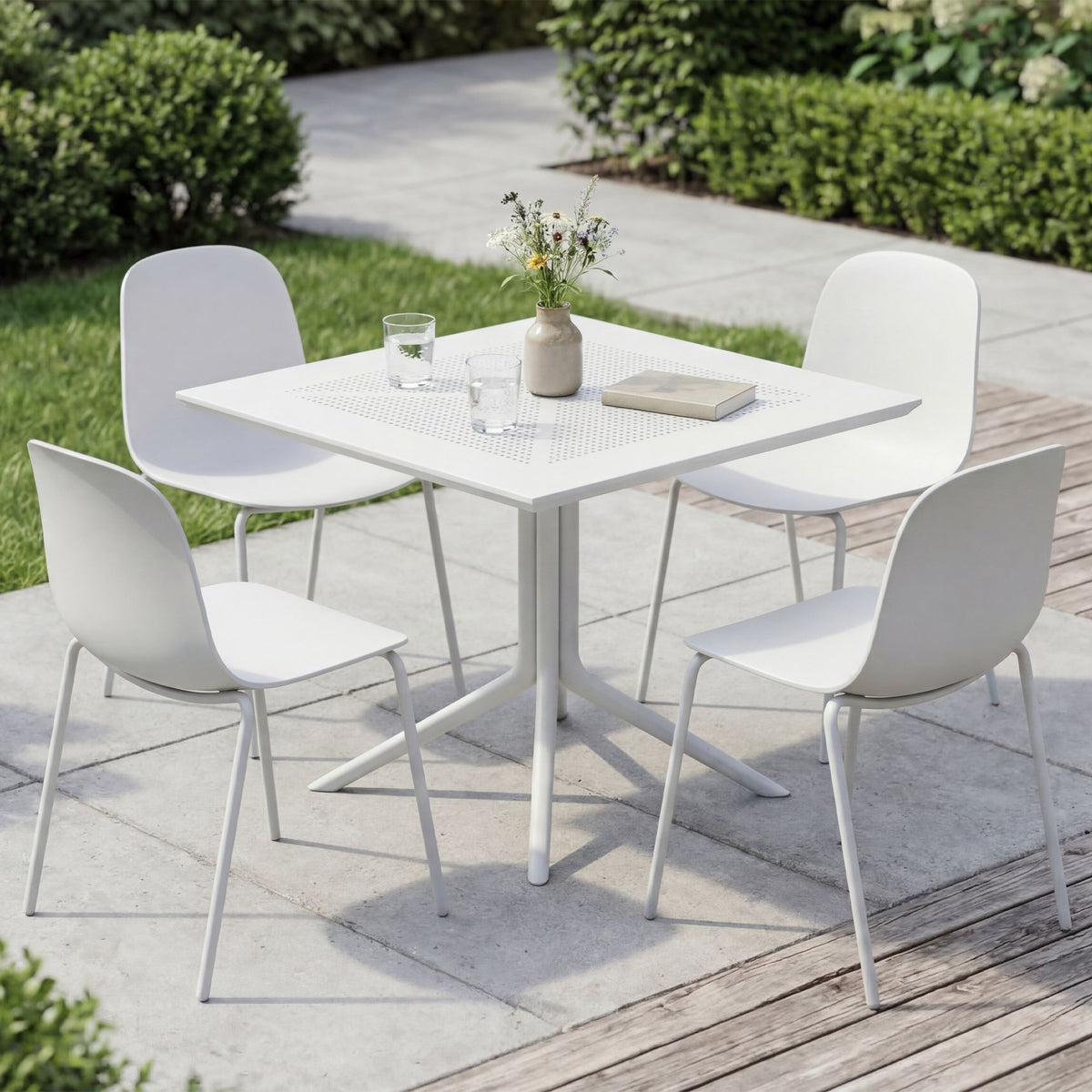 Gartenmöbel-Set Zeron mit 4 Stühlen – Ansicht 3