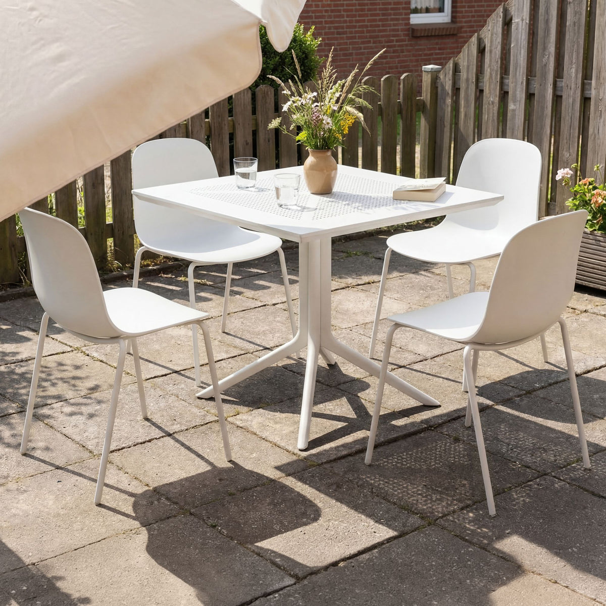 Gartenmöbel-Set Zeron mit 4 Stühlen – Ansicht 4