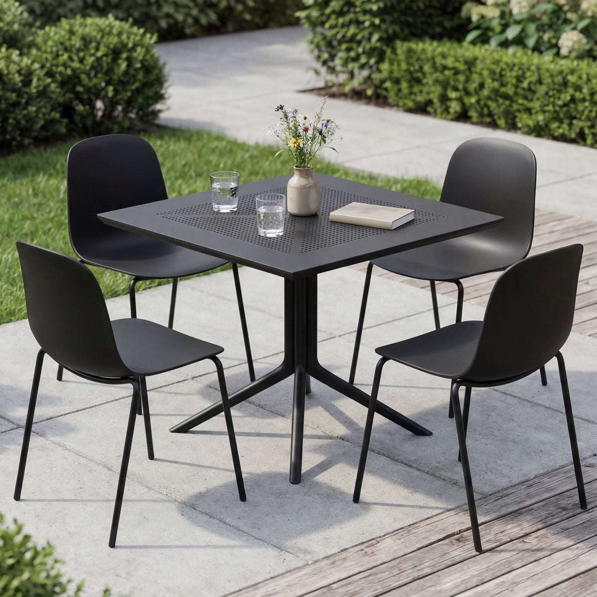 Gartenmöbel-Set Zeron mit 4 Stühlen – Ansicht 10