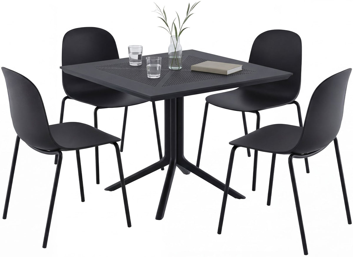 Gartenmöbel-Set Zeron mit 4 Stühlen – Ansicht 8