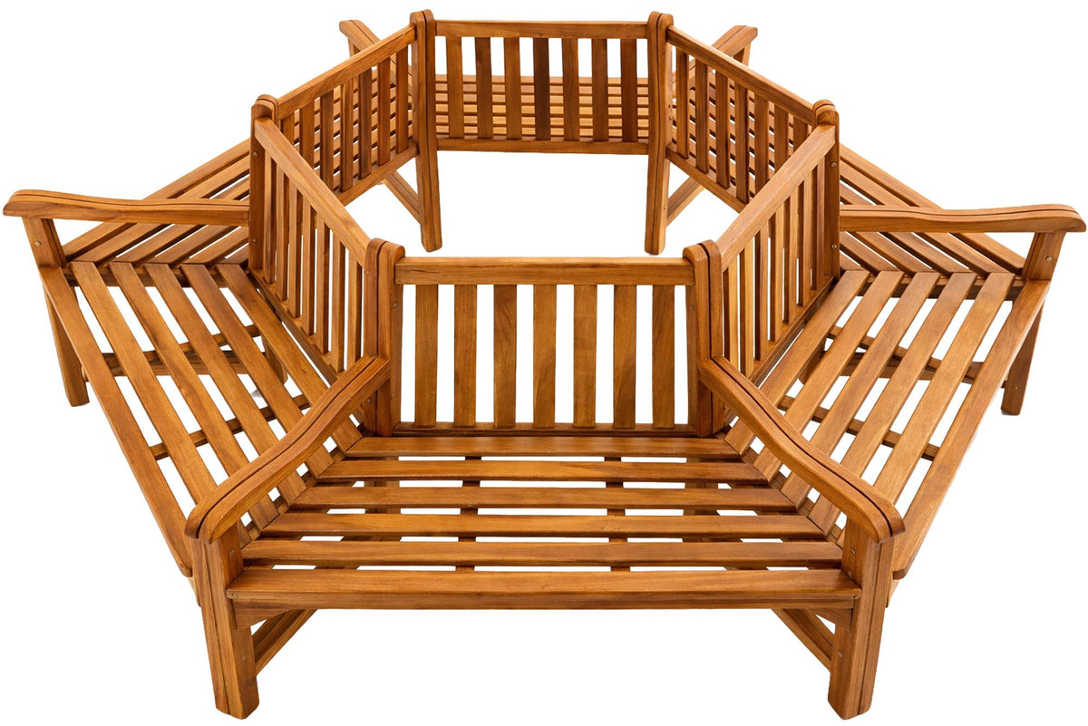 Baumbank Sonja mit Armlehnen 250 cm – Ansicht 4