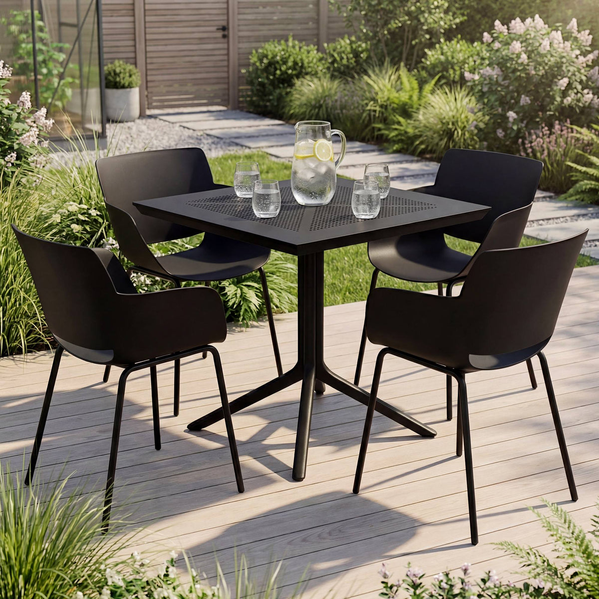 Gartenmöbel-Set Lirra mit 4 Stühlen – Ansicht 10