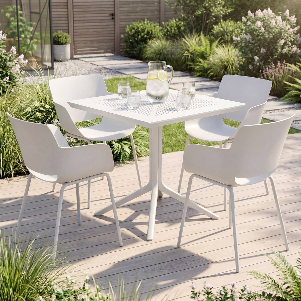 Gartenmöbel-Set Lirra mit 4 Stühlen – Ansicht 3