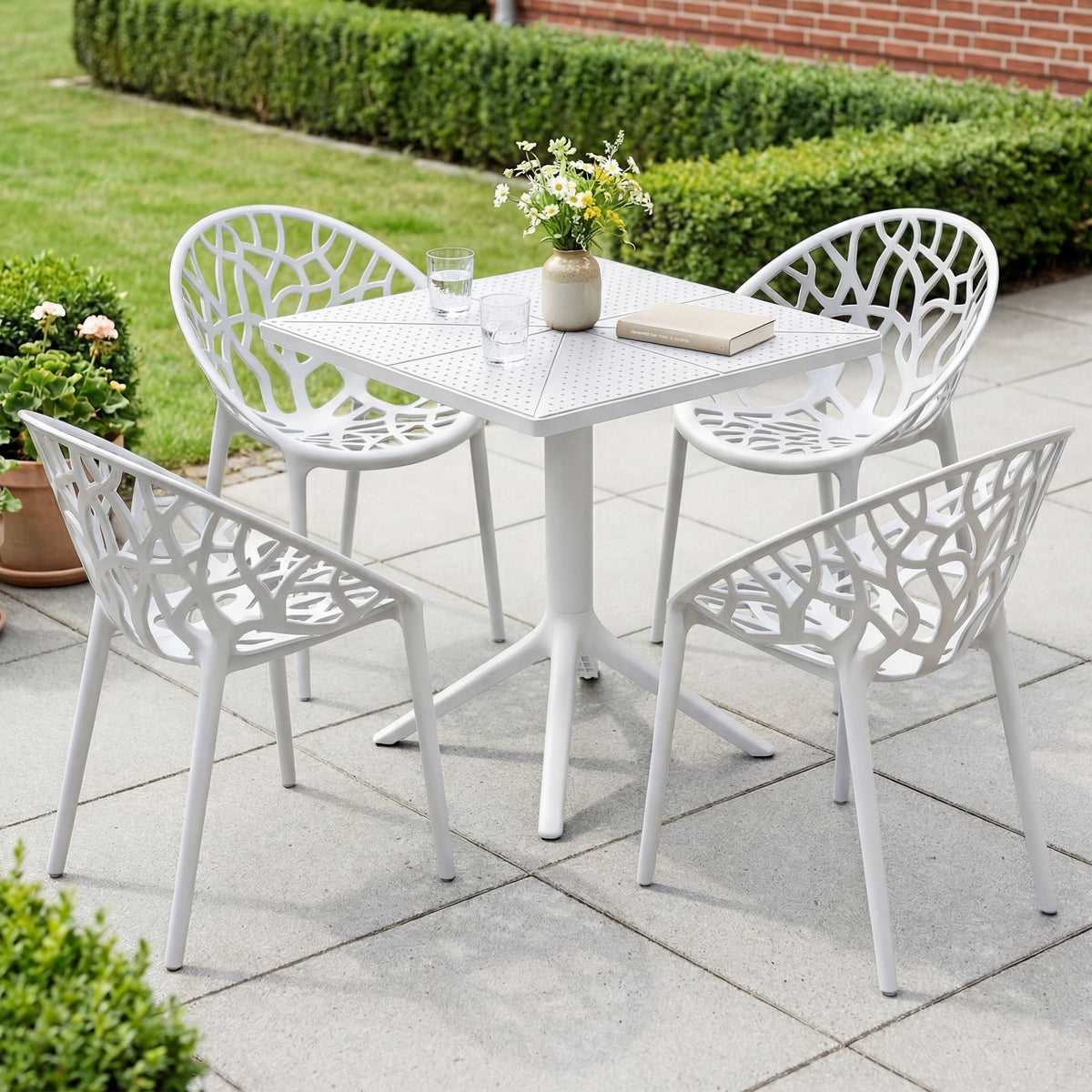 Gartenmöbel-Set Neriva mit 4 Stühlen – Ansicht 3