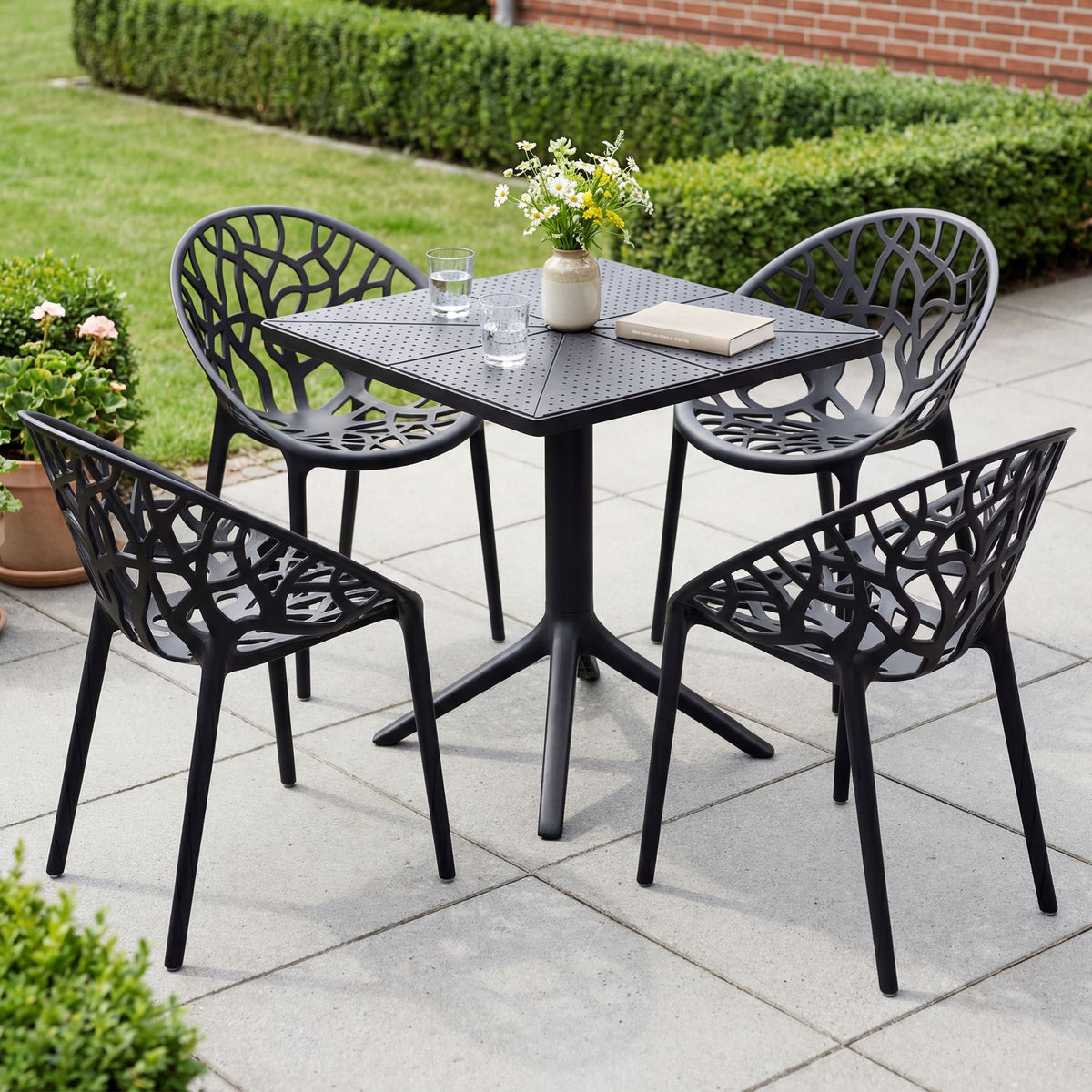 Gartenmöbel-Set Neriva mit 4 Stühlen – Ansicht 11