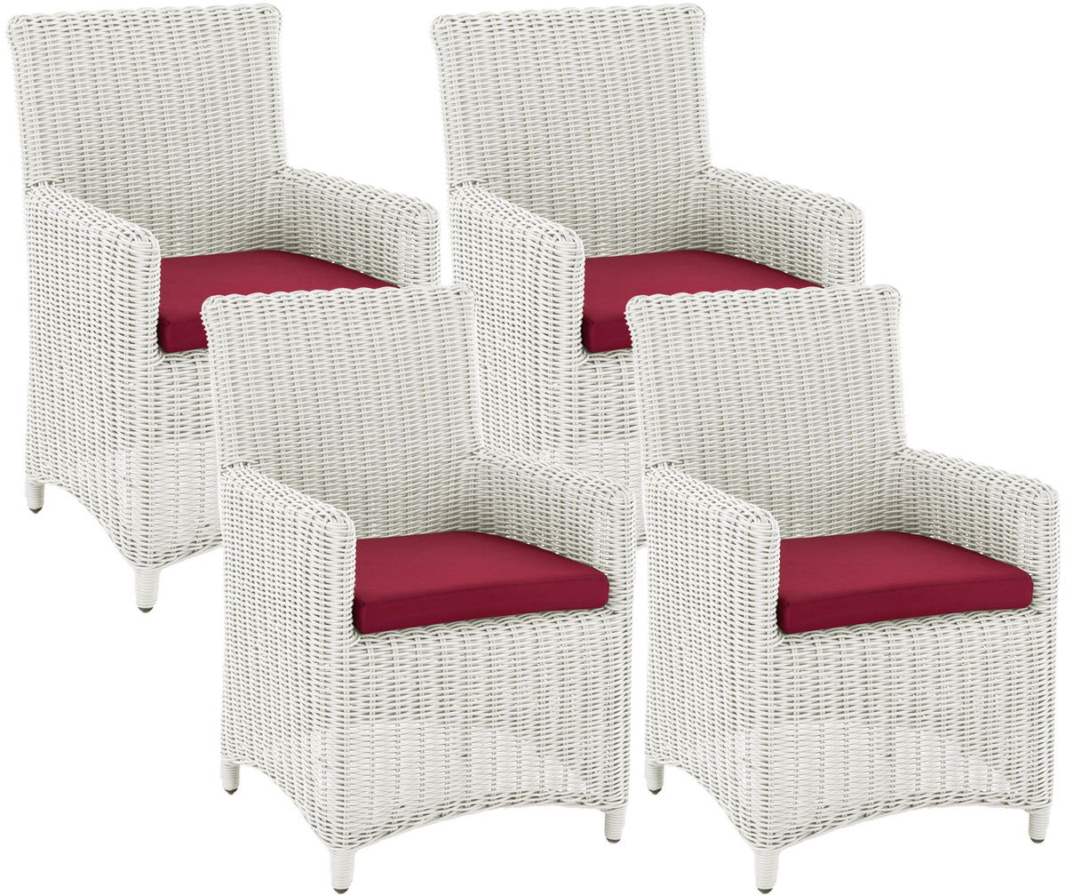 4er Set Stuhl Fontana / Sankt Marlo Rubinrot 5mm – Ansicht 19