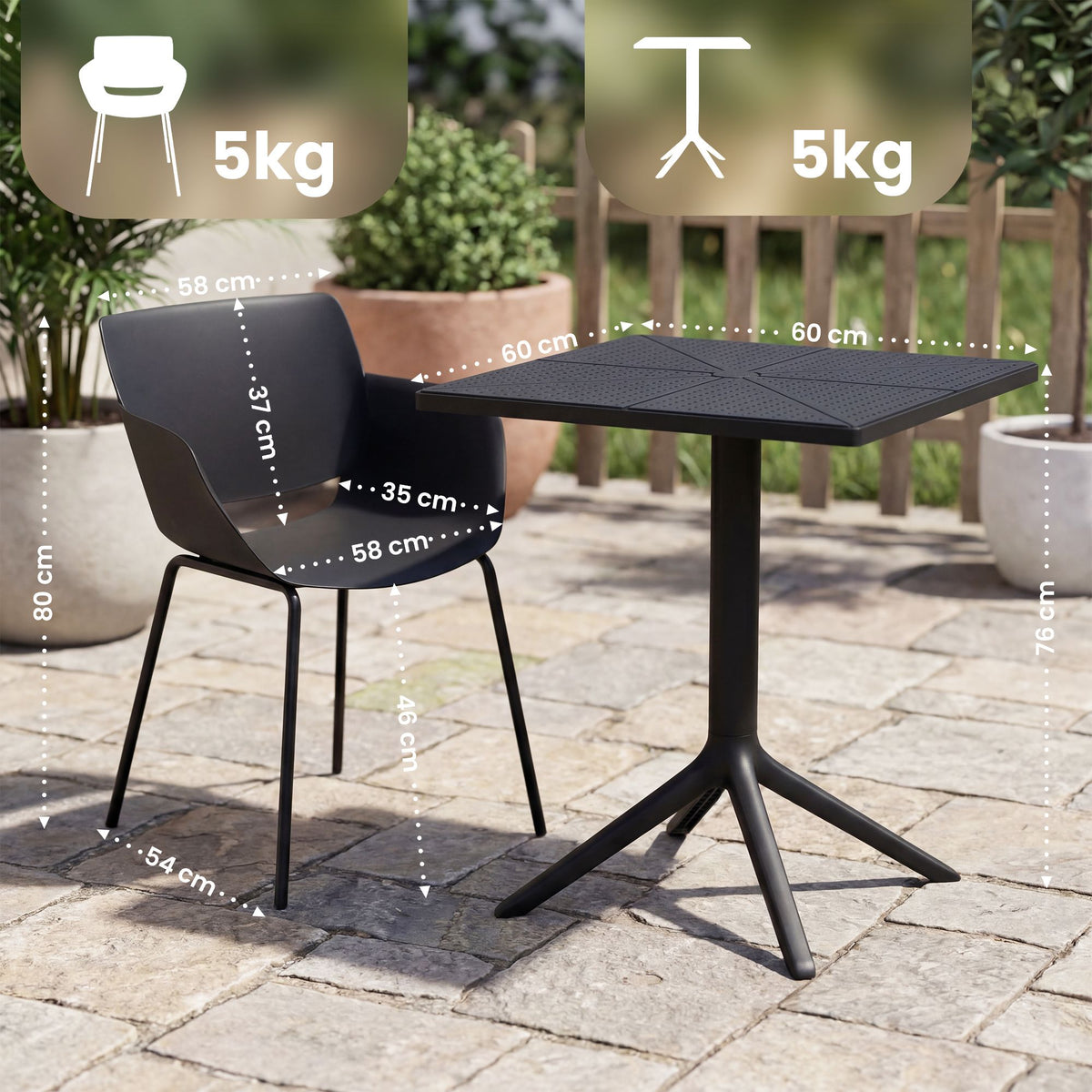 Gartenmöbel-Set Norva mit 2 Stühlen – Ansicht 8