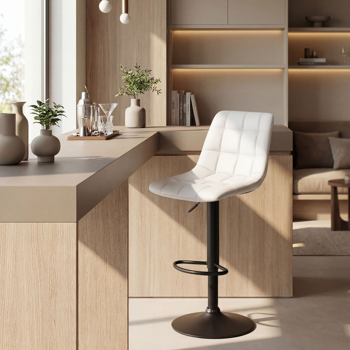 2er Set Barhocker Mapun Kunstleder – Ansicht 3