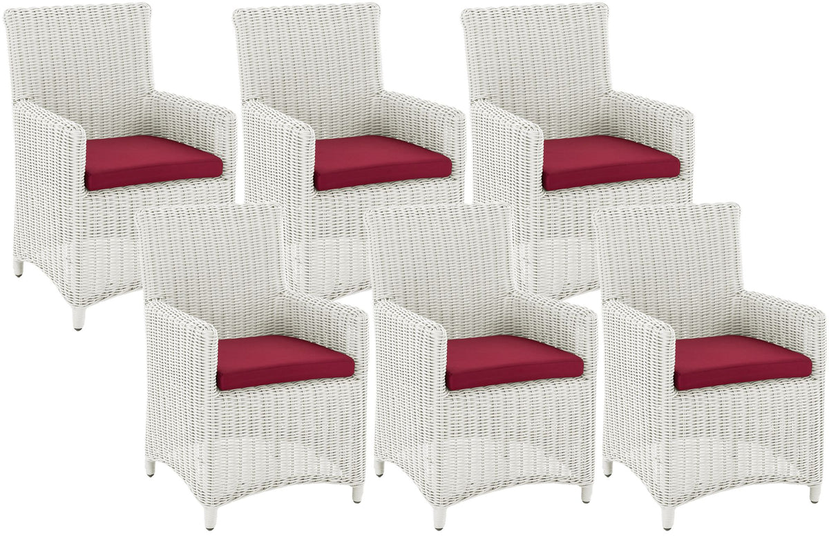 6er Set Stuhl Fontana / Sankt Marlo Rubinrot 5mm – Ansicht 19