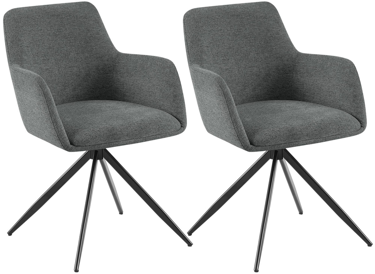 2er Set Esszimmerstuhl Olema Stoff – Ansicht 8